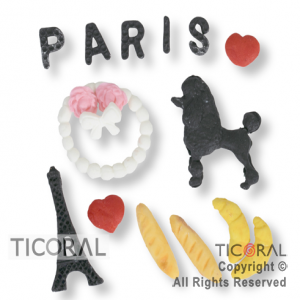 SET CANDY BAR TEMATICA PARIS 1 x 50 UNIDADES